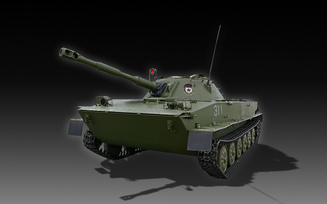 бронетехника, лёгкий плавающий танк ПТ-76Б «Плавун»